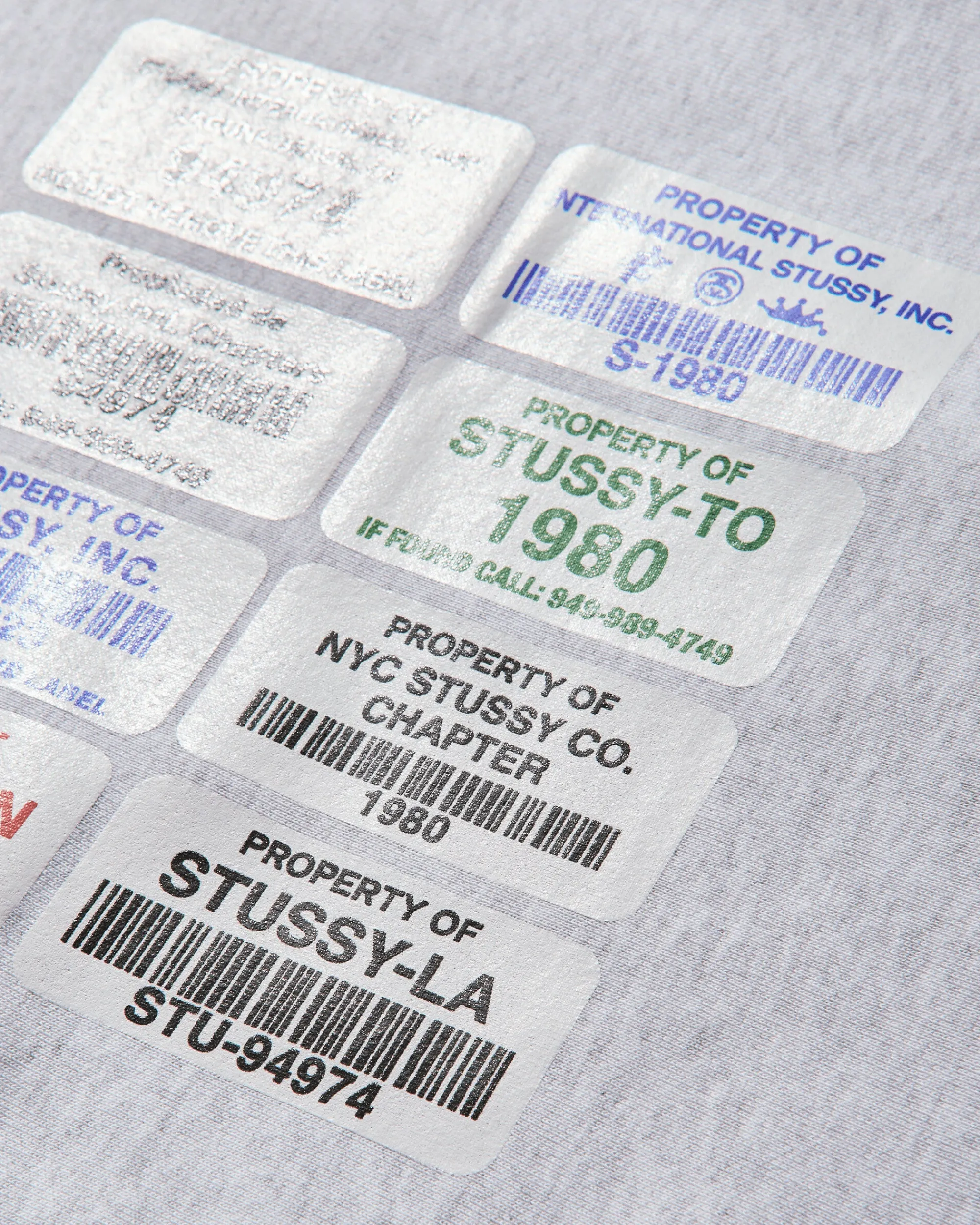Stüssy Sweatshirts^Men's Codes Crewneck Sweatshirt Ash Heather