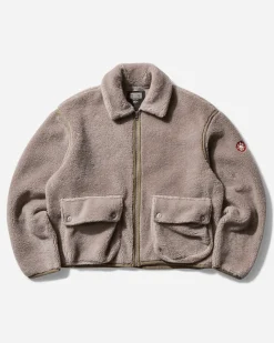 Cav Empt Coats And Jackets^Men's Collared Boa Zip Up Jacket Khaki