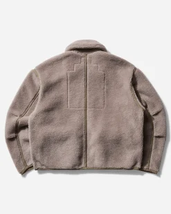 Cav Empt Coats And Jackets^Men's Collared Boa Zip Up Jacket Khaki