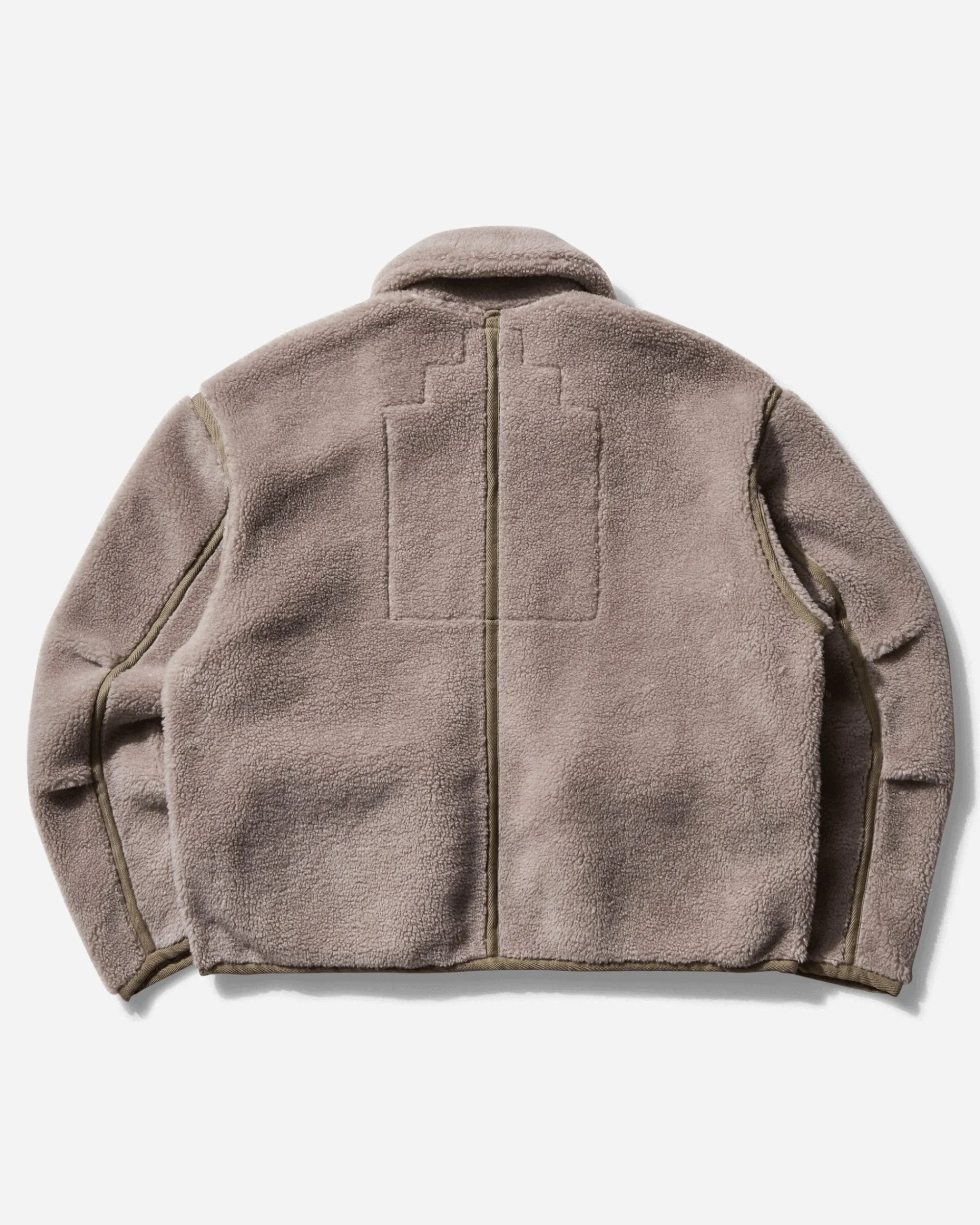 Cav Empt Coats And Jackets^Men's Collared Boa Zip Up Jacket Khaki