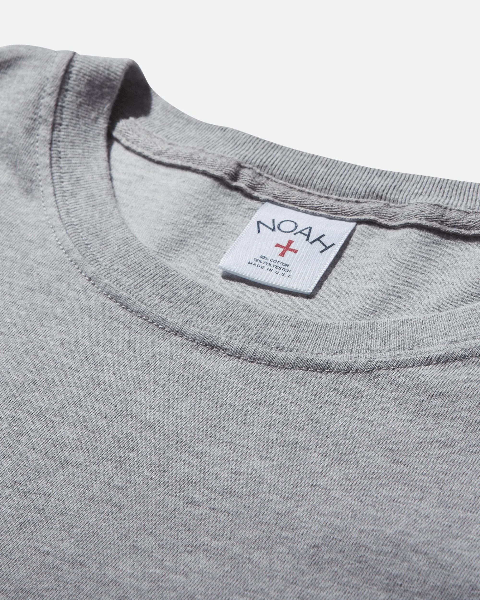 Noah T-Shirts^Men's Core Logo Pocket Longsleeve T-Shirt Heather Grey