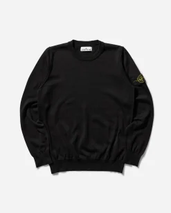 Stone Island Sweatshirts^Men's Cotton Crewneck Sweater Black