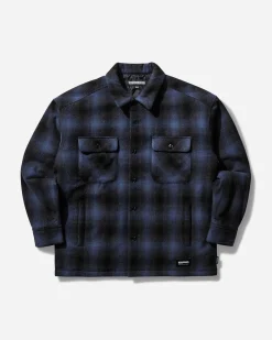 Neighborhood Shirts^Men's CPO Longsleeve Shirt Blue