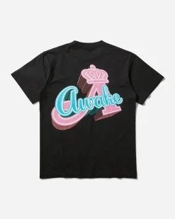 Awake NY T-Shirts^Men's Crown "A" T-Shirt Black