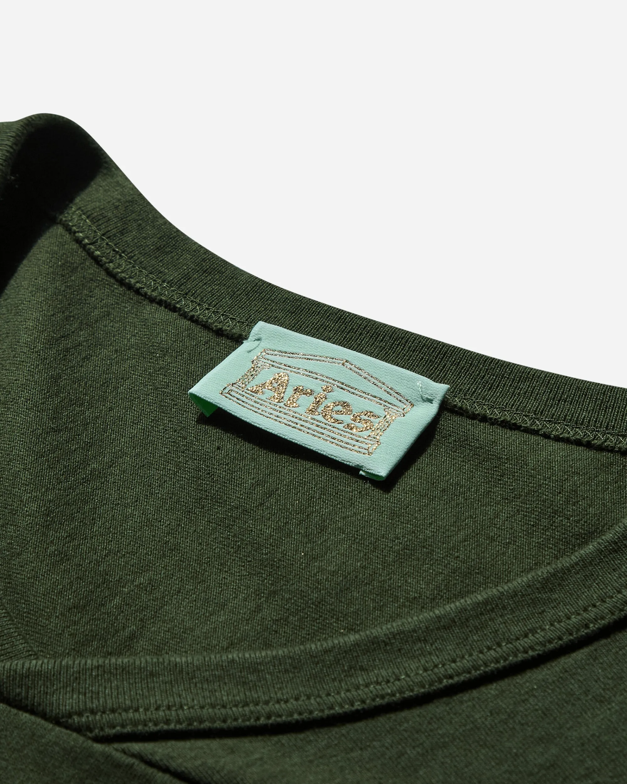 Aries T-Shirts^Men's Cult of Varsity T-Shirt Forest Green