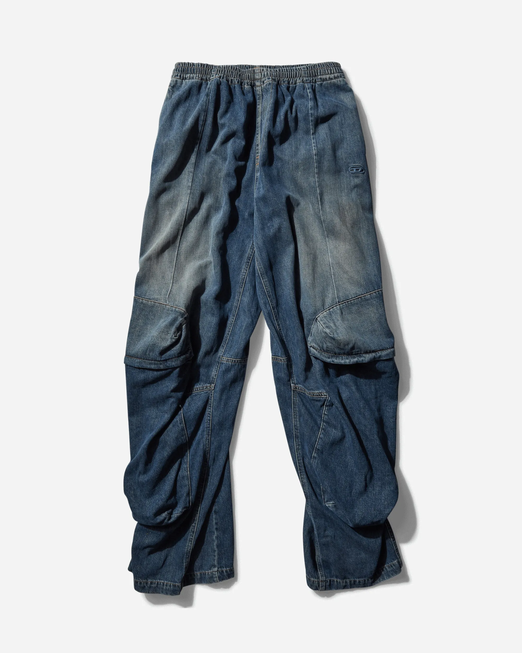 Diesel Pants^Men's Denim Cargo Pants Blue