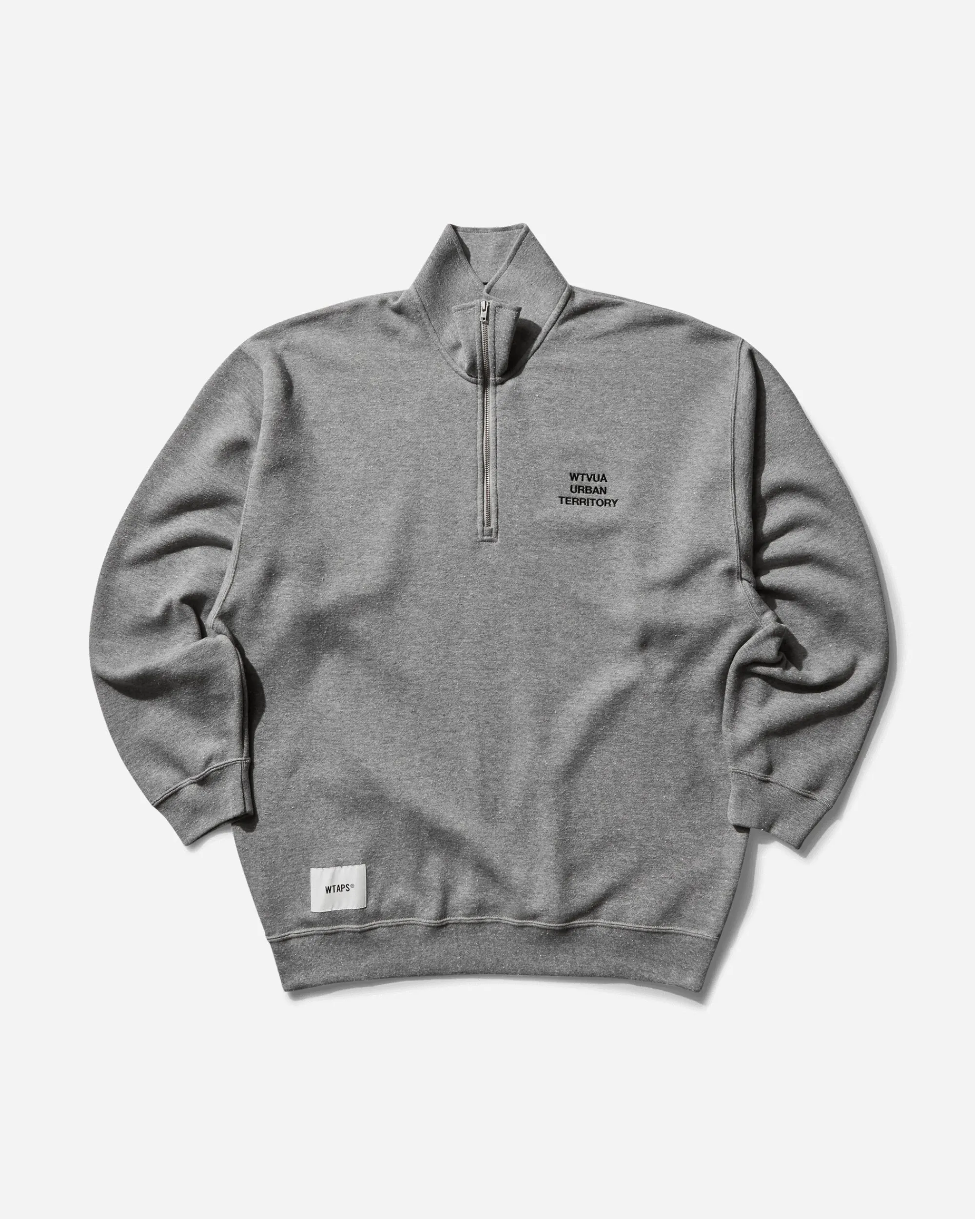 WTAPS Sweatshirts^Men's Depst Half-Zip Sweatshirt Ash Grey