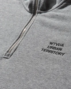 WTAPS Sweatshirts^Men's Depst Half-Zip Sweatshirt Ash Grey