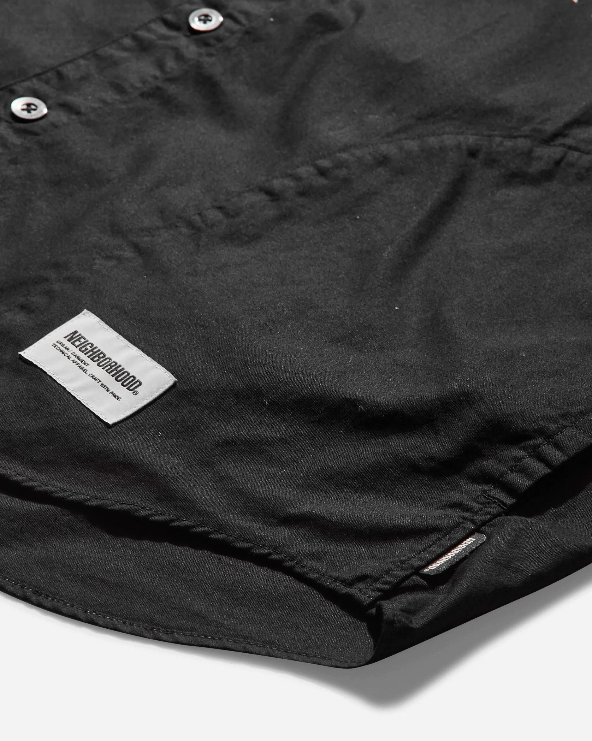 Neighborhood Shirts^Men's Distortion Print Longsleeve Shirt Black