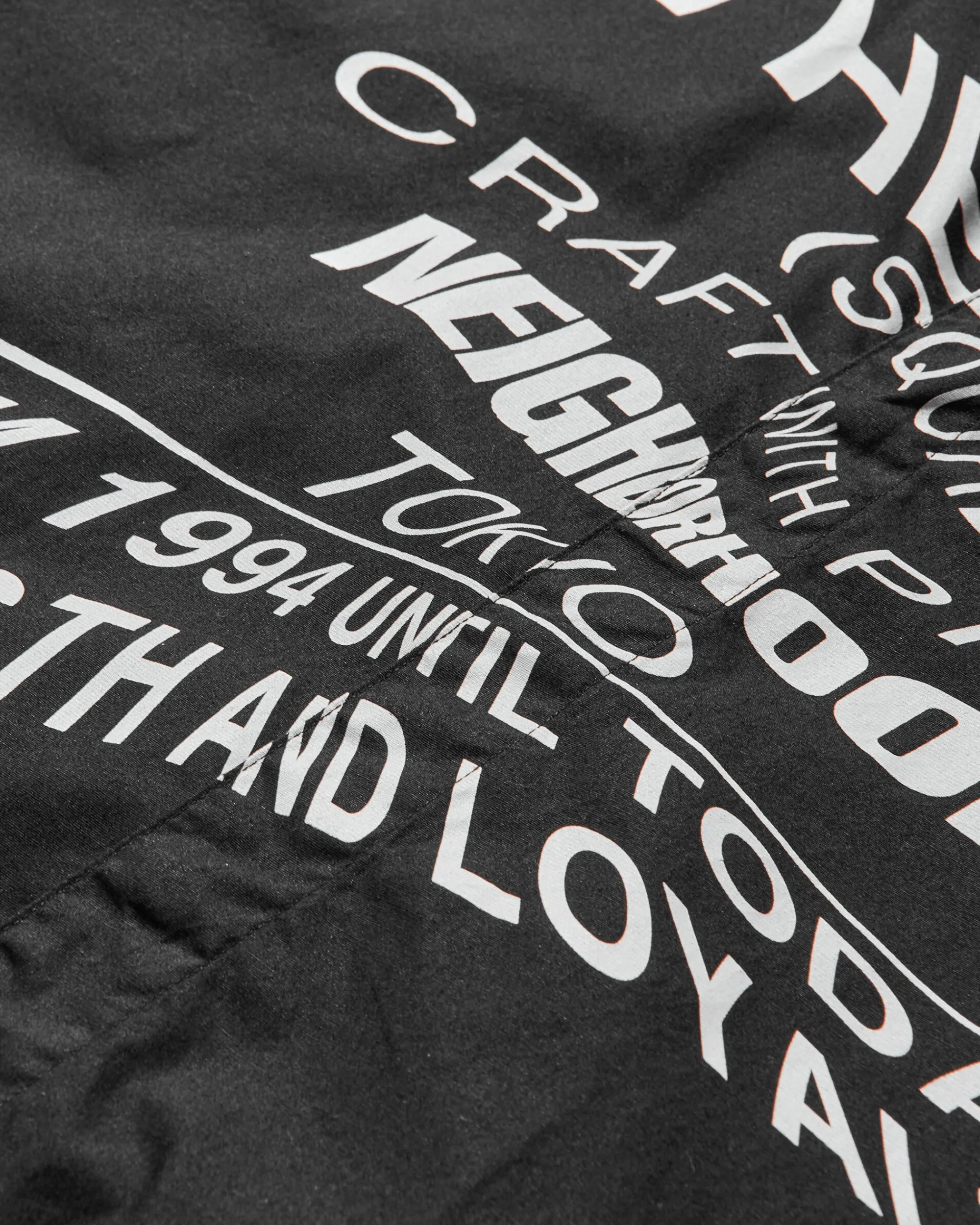 Neighborhood Shirts^Men's Distortion Print Longsleeve Shirt Black