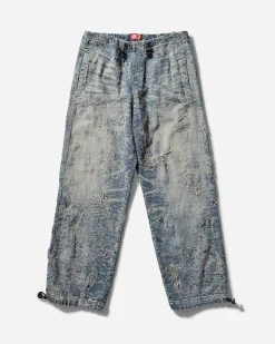 Diesel Pants^Men's D-Martial Distressed Denim Pants Blue