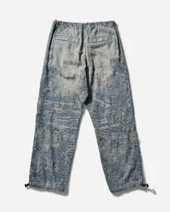 Diesel Pants^Men's D-Martial Distressed Denim Pants Blue