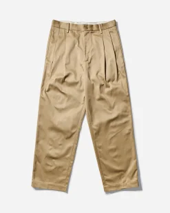 WACKO MARIA Pants^Men's Double Pleated Chino Trousers Beige