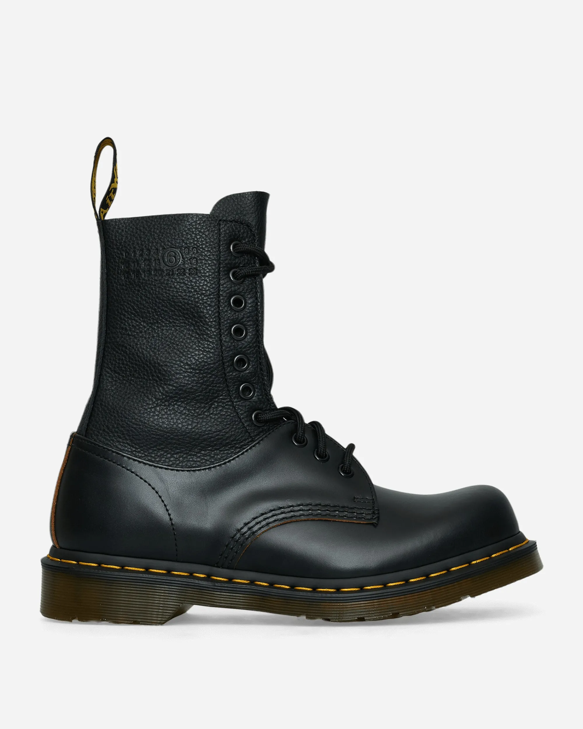 MM6 Maison Margiela Boots^Men's Dr. Martens 1490 10 Eye Twisted and Reimagined 85 Last Boots Black