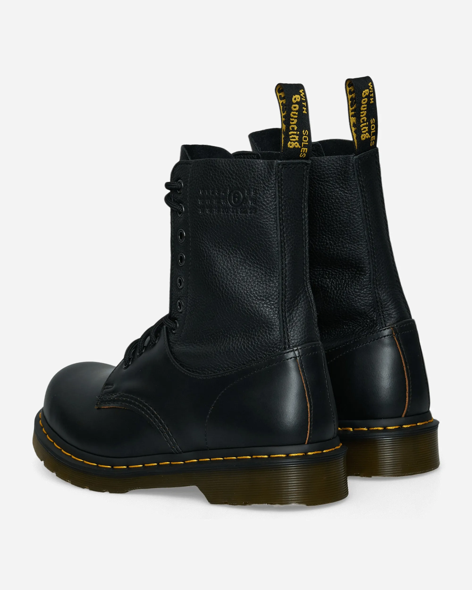 MM6 Maison Margiela Boots^Men's Dr. Martens 1490 10 Eye Twisted and Reimagined 85 Last Boots Black