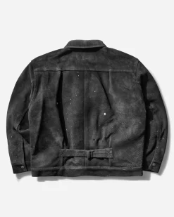 Neighborhood Coats And Jackets^Men's Drip Suede Jacket Grey