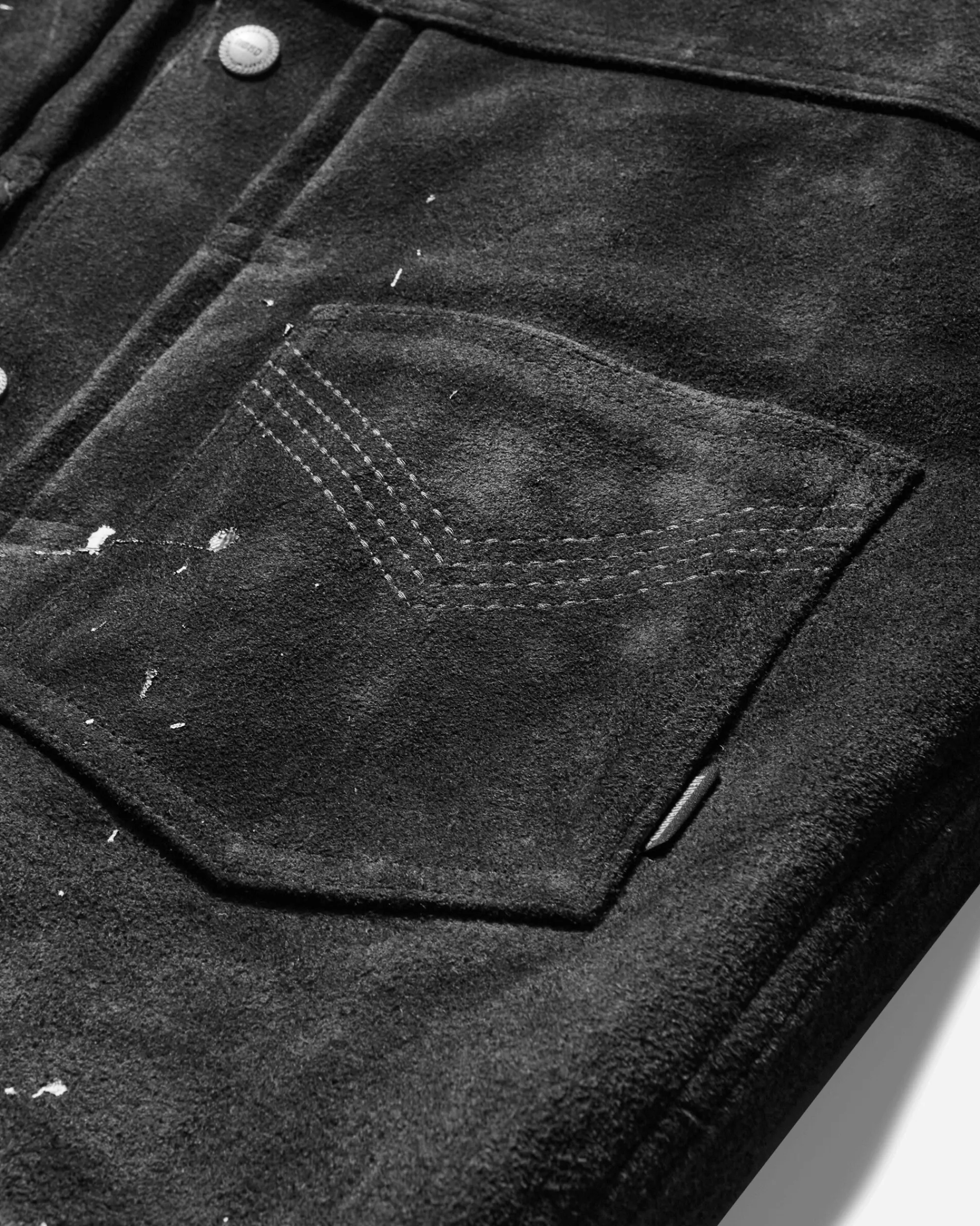 Neighborhood Coats And Jackets^Men's Drip Suede Jacket Grey