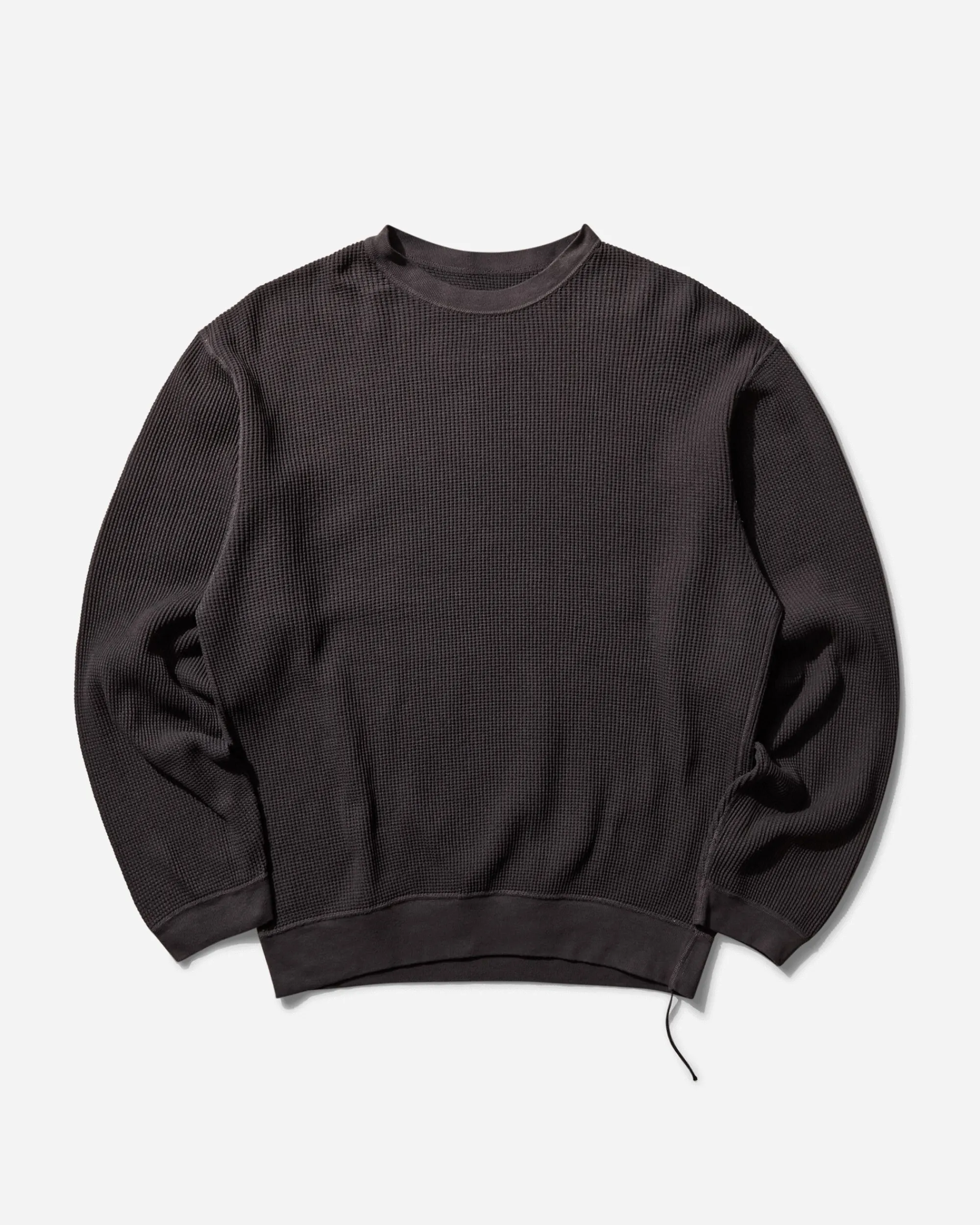 KAPITAL Sweatshirts^Men's ECO Waffle Big Sweatshirt Black