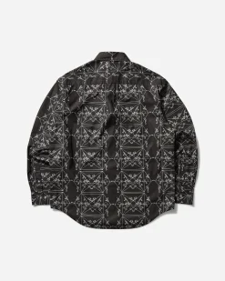 The Trilogy Tapes Shirts^Men's Envelopes All Over Print Shirt Black