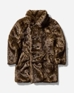 AFB Coats And Jackets^Men's Faux Fur Coat Leopard