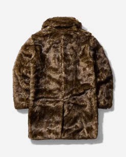 AFB Coats And Jackets^Men's Faux Fur Coat Leopard