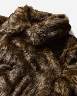 AFB Coats And Jackets^Men's Faux Fur Coat Leopard