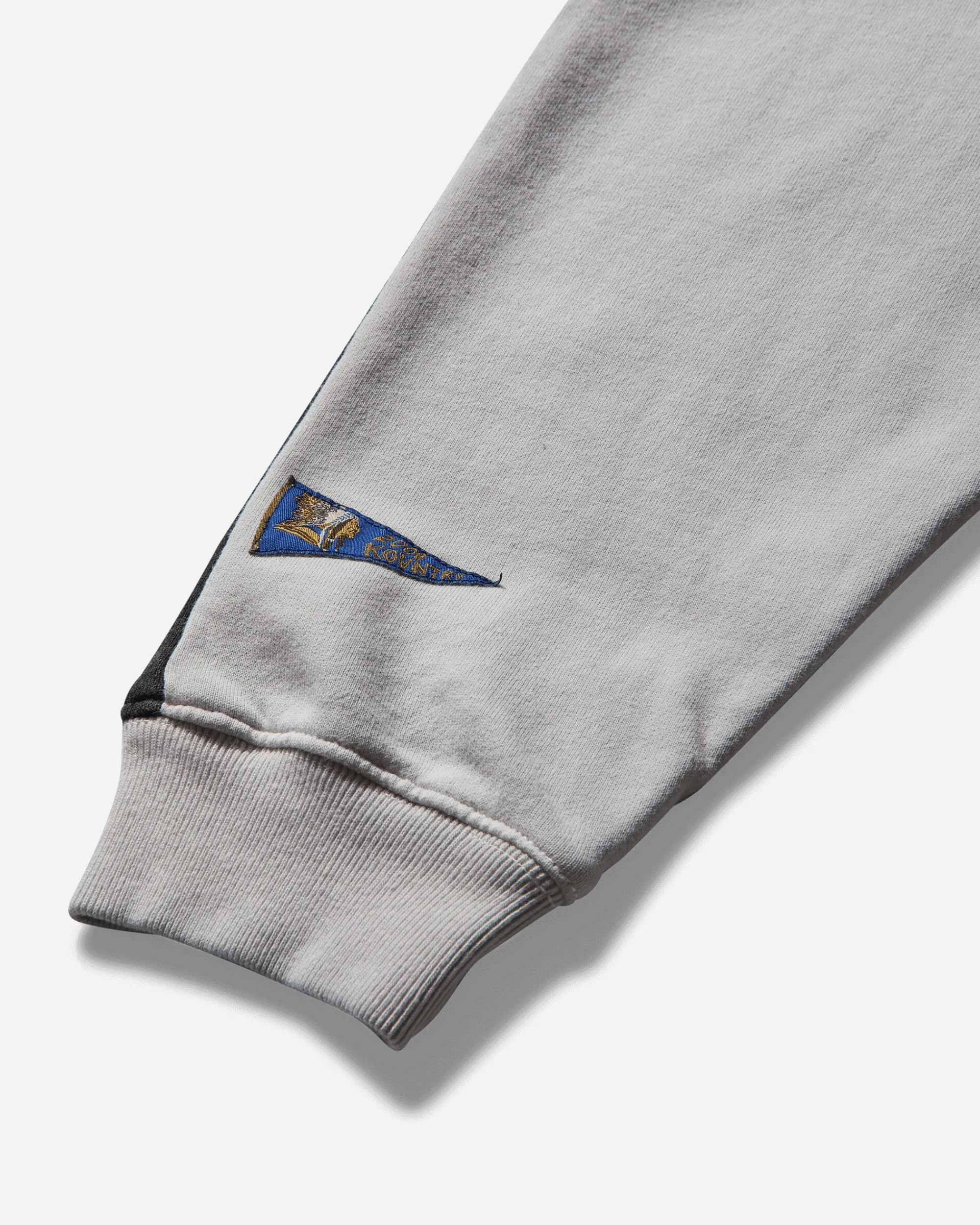 KAPITAL Sweatshirts^Men's Fleece Knit 2Tones Remake Big Sweatshirt (Bone) Ecru / Black