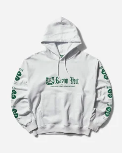 Rayon Vert Sweatshirts^Men's Fleece Pullover Hoodie Ghost White