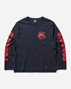 Public Possession T-Shirts^Men's Fonzo Longsleeve T-Shirt Navy Blue
