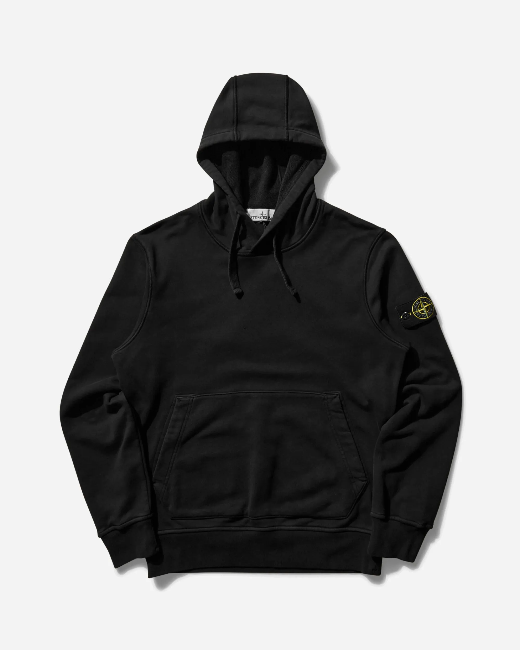 Stone Island Sweatshirts^Men's Garment Dyed Hooded Sweatshirt Black