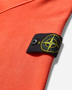 Stone Island Sweatshirts^Men's Garment Dyed Hooded Sweatshirt Papaya