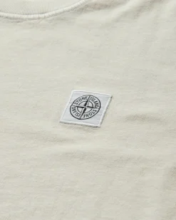 Stone Island T-Shirts^Men's Garment Dyed Logo T-Shirt Ivory