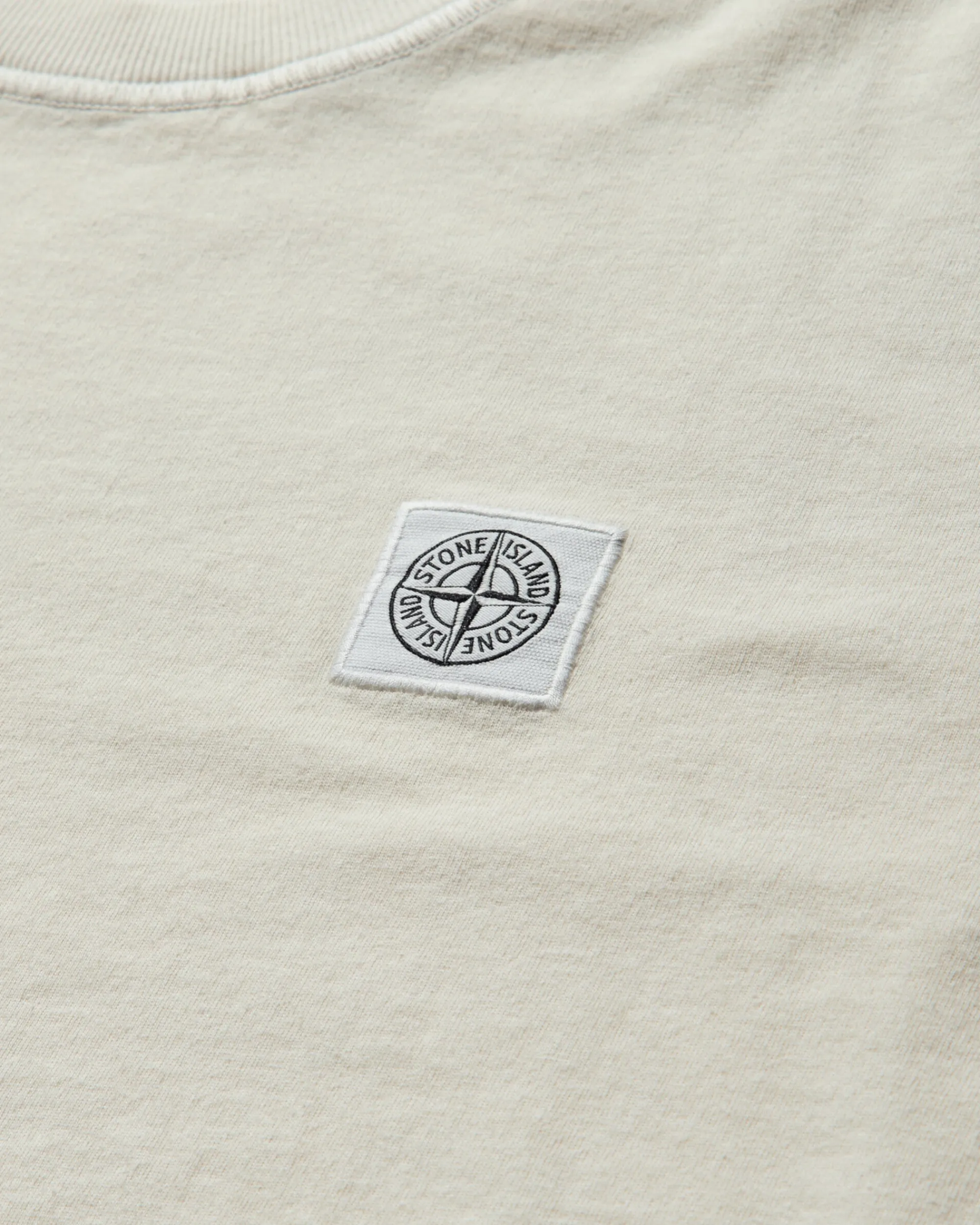 Stone Island T-Shirts^Men's Garment Dyed Logo T-Shirt Ivory