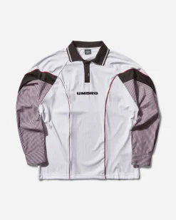 Umbro T-Shirts|T-Shirts^Men's Gingham Cut Up Polo White