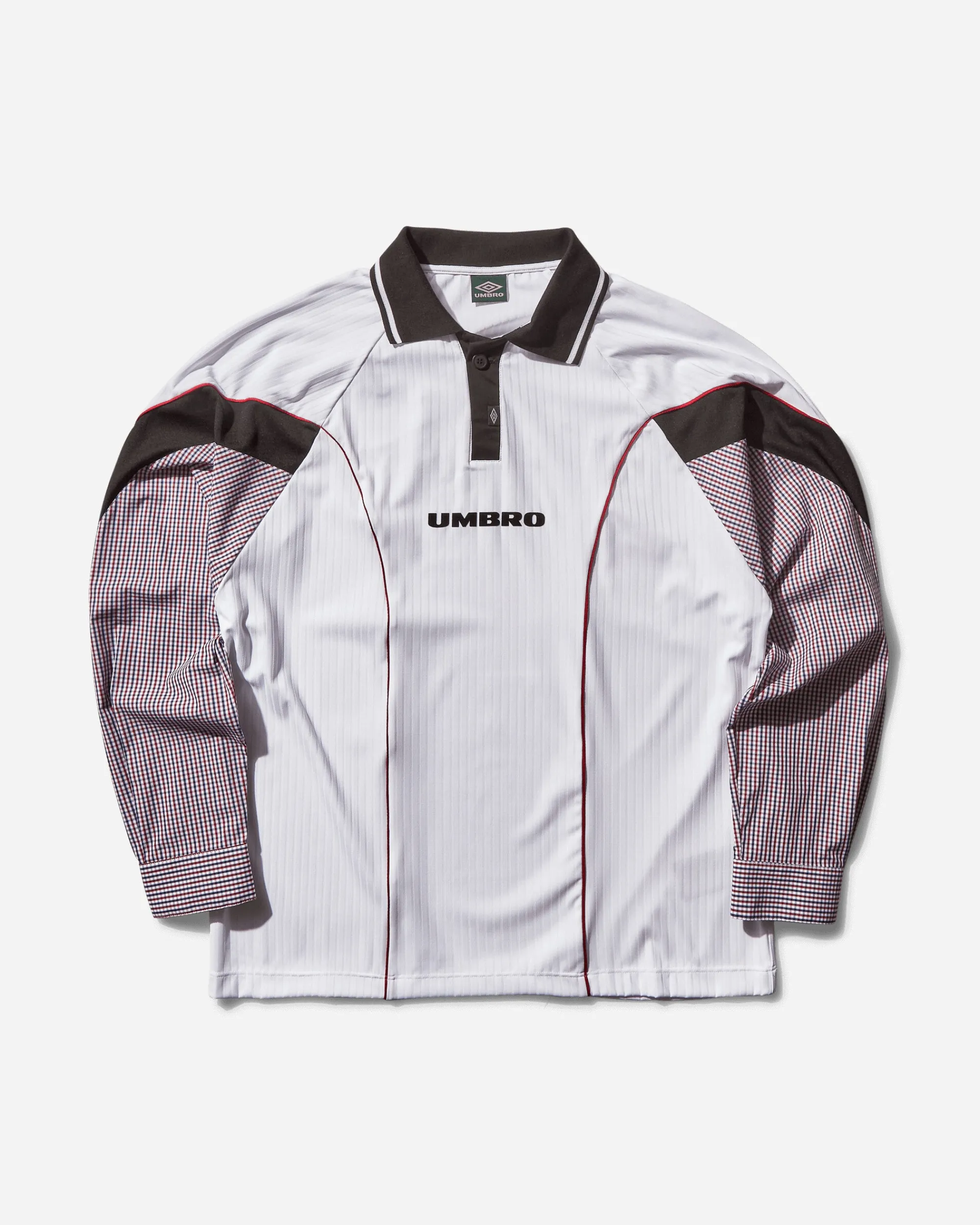 Umbro T-Shirts|T-Shirts^Men's Gingham Cut Up Polo White