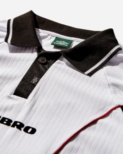 Umbro T-Shirts|T-Shirts^Men's Gingham Cut Up Polo White
