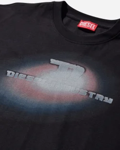 Diesel T-Shirts^Men's Graphic Longsleeve T-Shirt Black