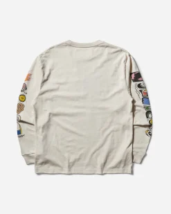 Story mfg. T-Shirts^Men's Grateful Longsleeve T-Shirt White