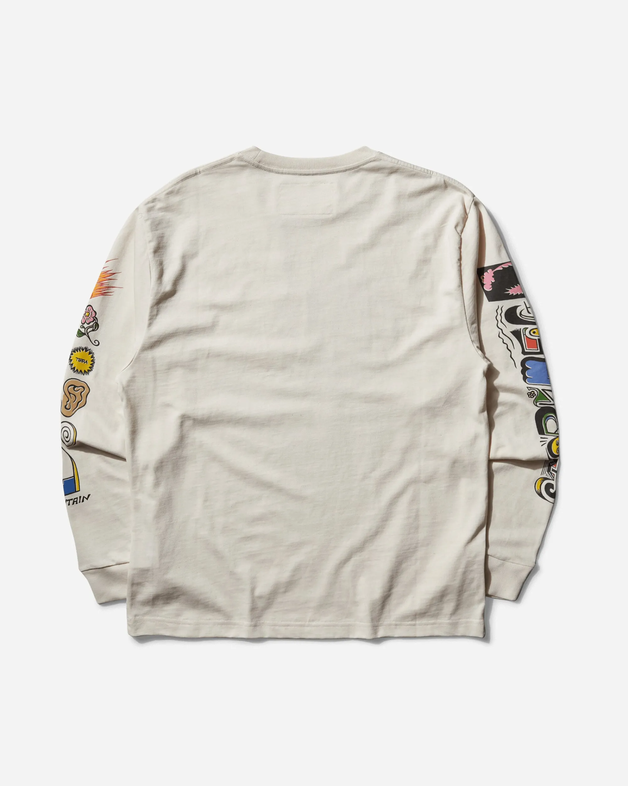 Story mfg. T-Shirts^Men's Grateful Longsleeve T-Shirt White