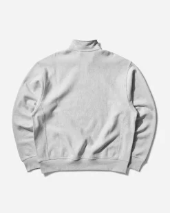 Carhartt WIP Sweatshirts|Sweatshirts^Men's Half Zip American Script Sweashirt Ash Heather