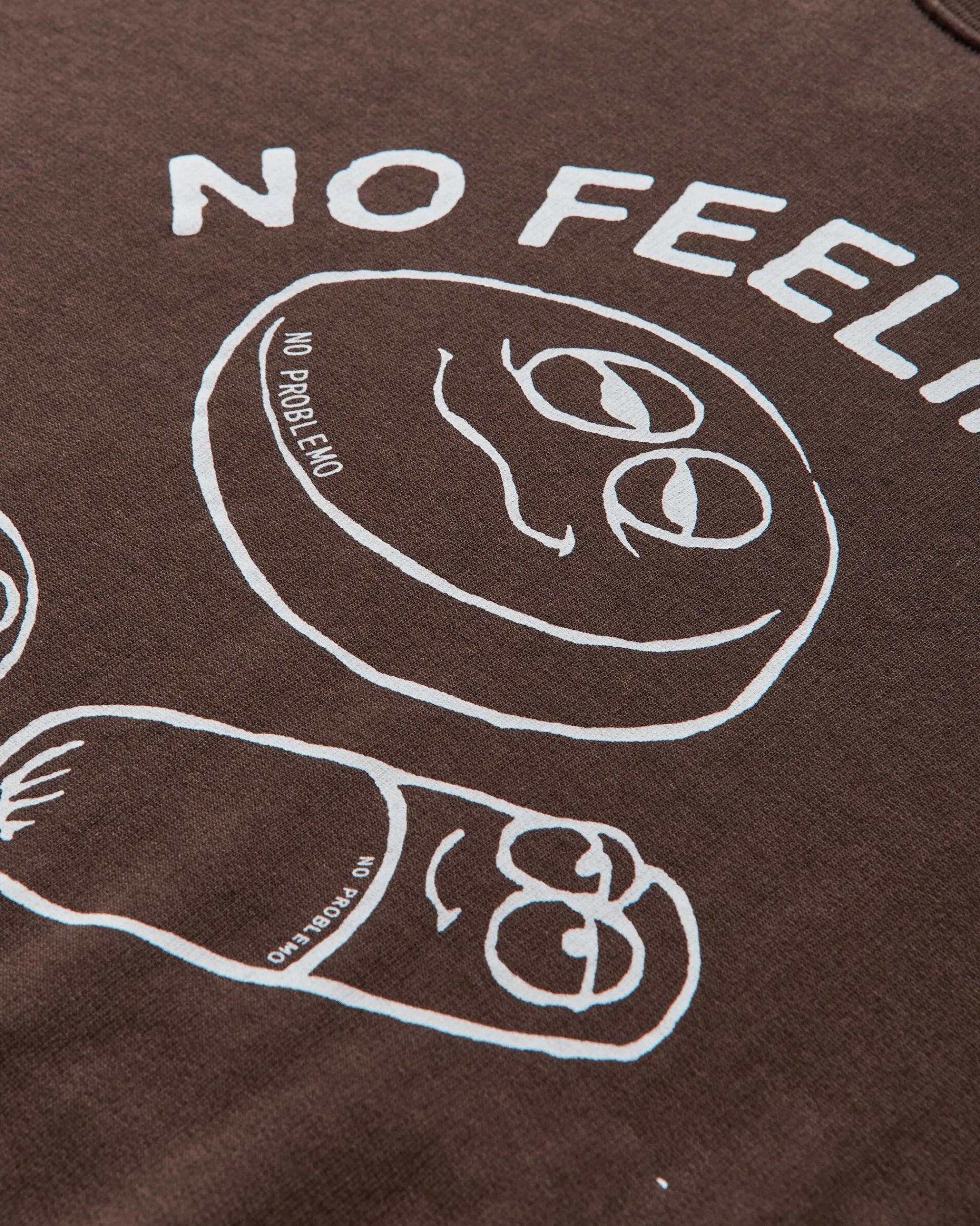 No Problemo Sweatshirts^Men's Hard Feelings Crewneck Sweatshirt Brown