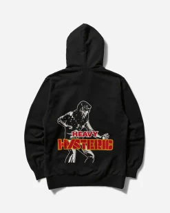 Hysteric Glamour Sweatshirts^Men's Heavy Hysteric Zip Hoodie Black