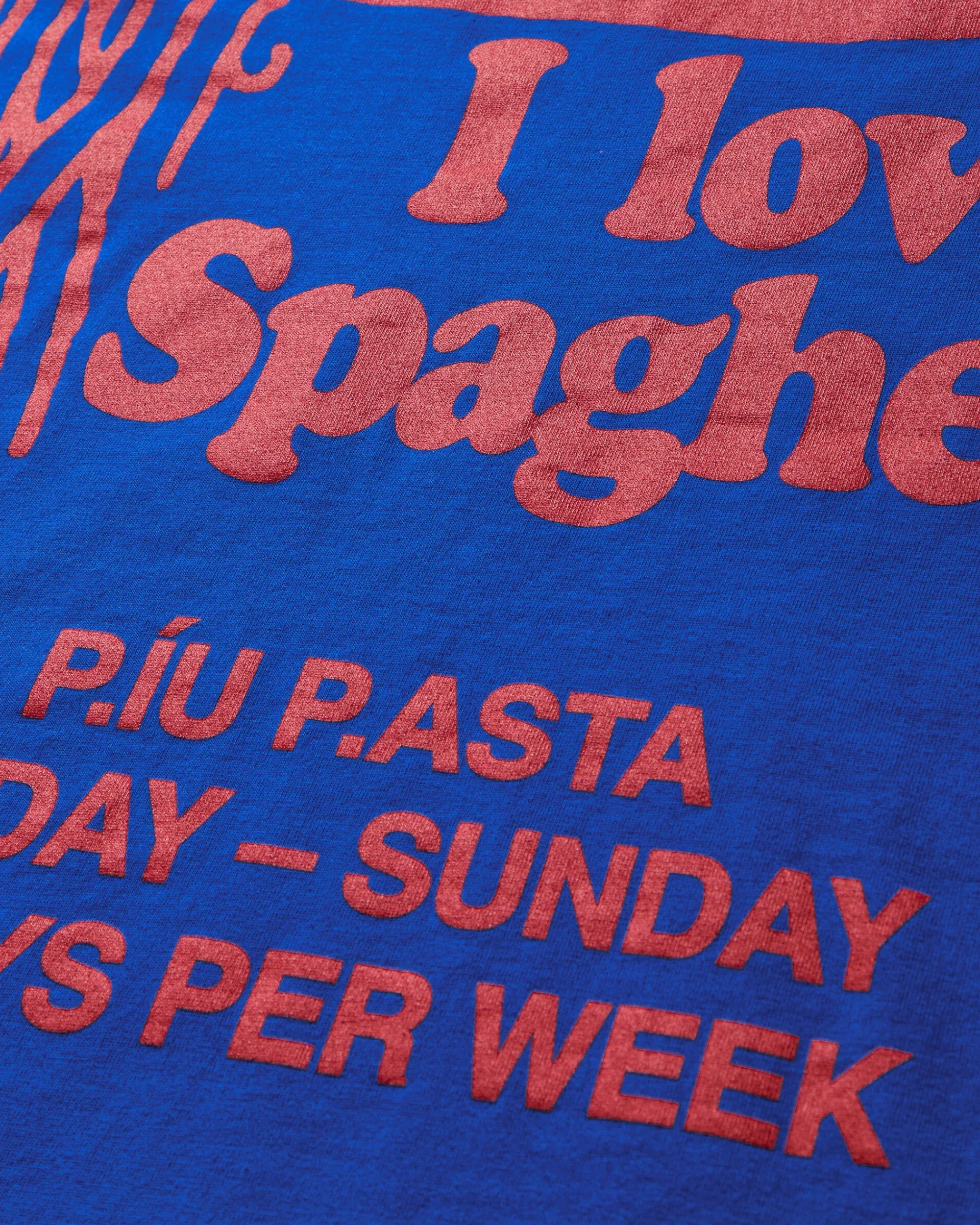 Public Possession T-Shirts^Men's I Love Spaghetti II T-Shirt Bright Blue