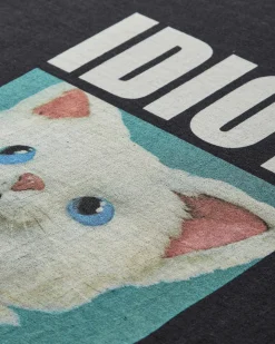 Hysteric Glamour T-Shirts^Men's Idiot Cat T-Shirt Black