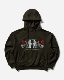 Cav Empt Sweatshirts|Sweatshirts^Men's Intercommunication Big Heavy Hoodie Black