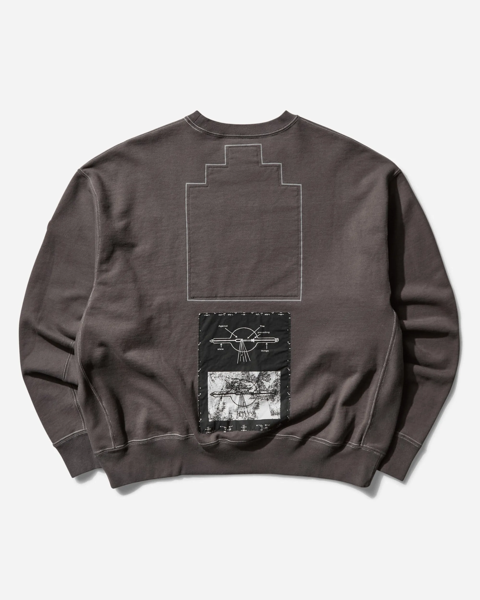 Cav Empt Sweatshirts^Men's Inverter Crewneck Sweatshirt Charcoal