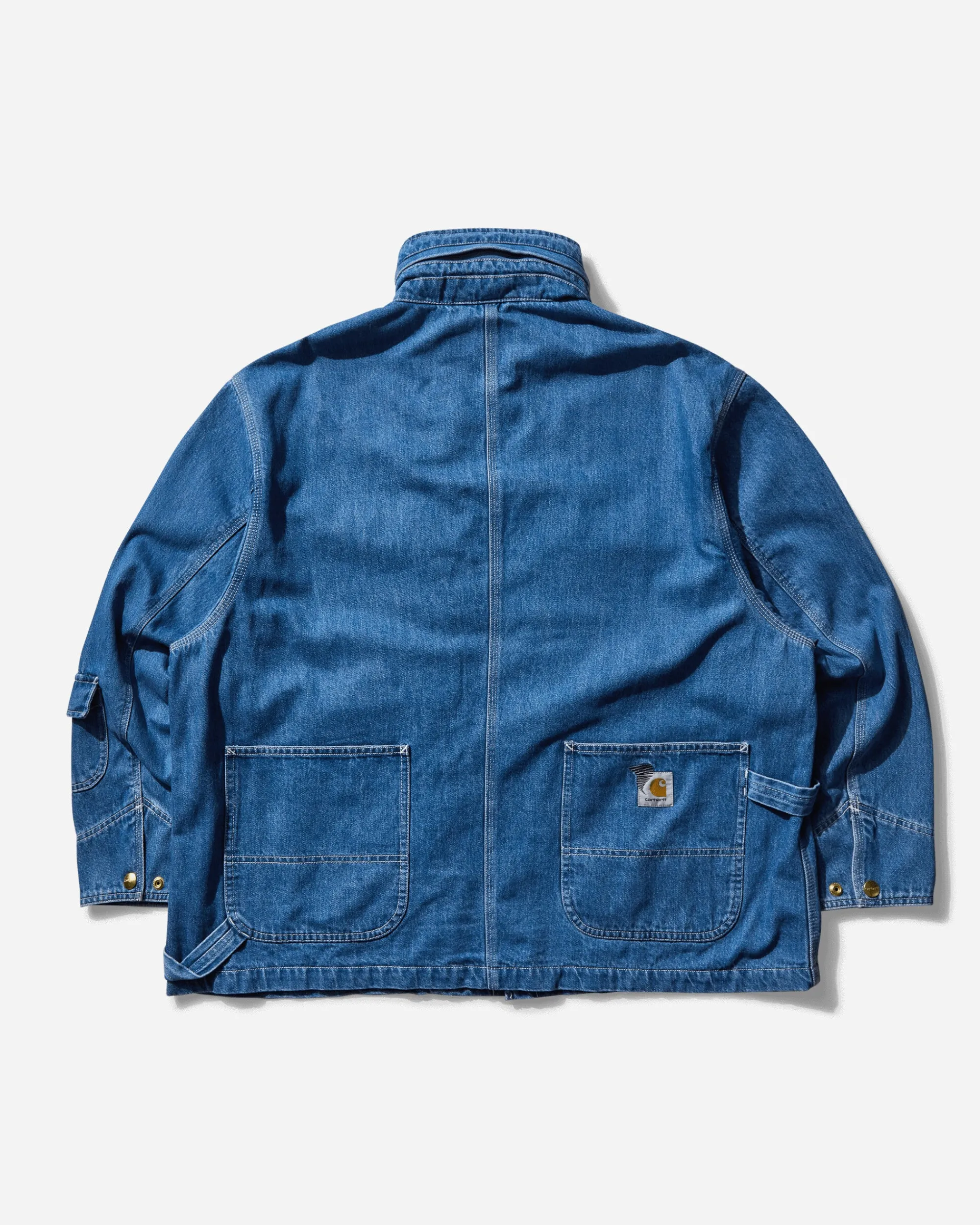 Carhartt WIP Coats And Jackets^Men's INVINCIBLE Max Denim Chore Coat Blue (Stone Washed)