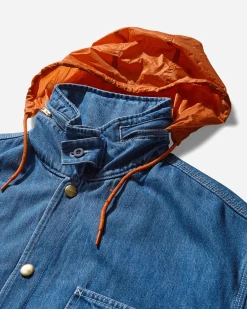 Carhartt WIP Coats And Jackets^Men's INVINCIBLE Max Denim Chore Coat Blue (Stone Washed)