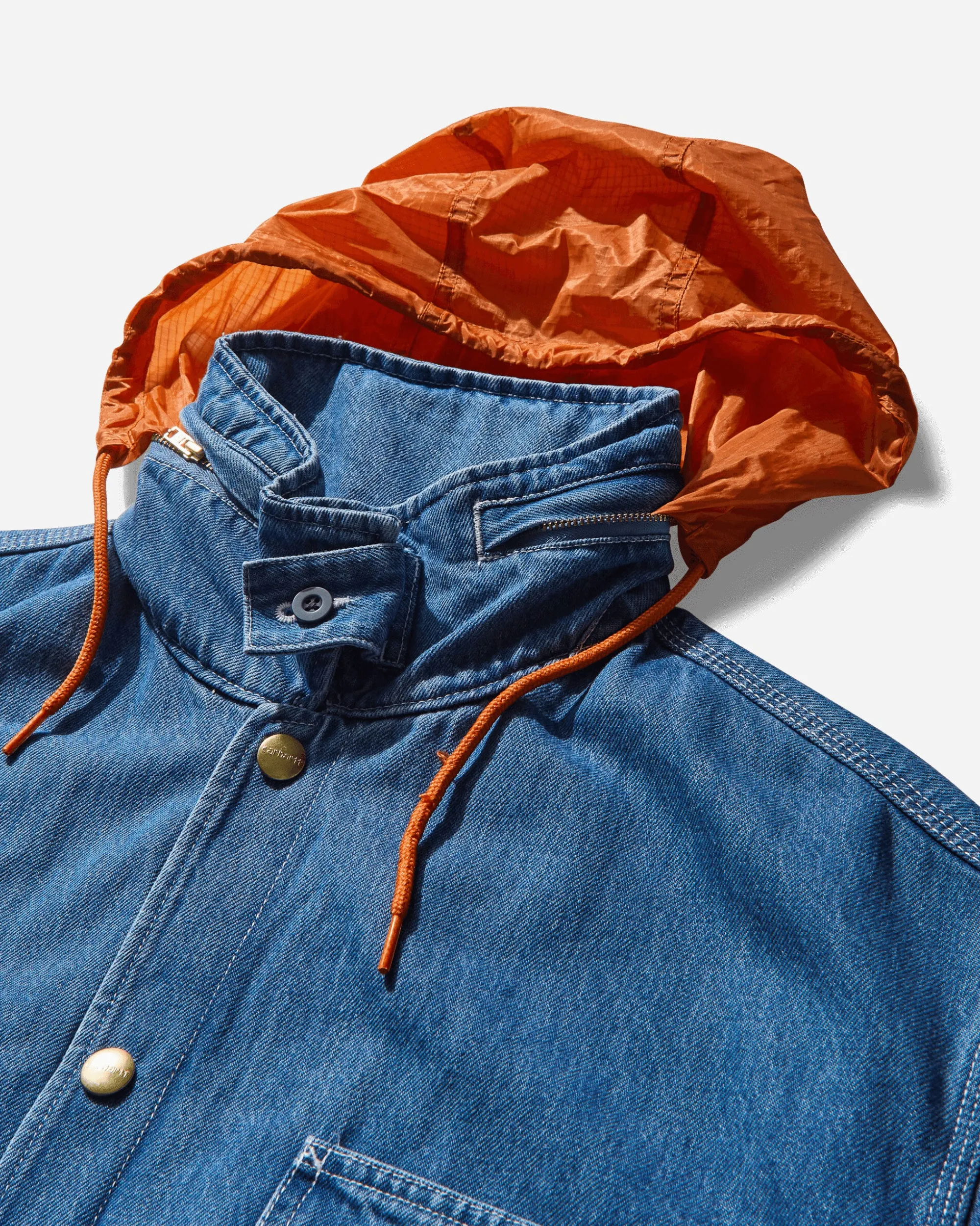 Carhartt WIP Coats And Jackets^Men's INVINCIBLE Max Denim Chore Coat Blue (Stone Washed)