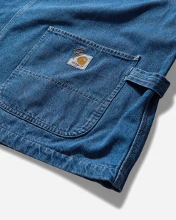 Carhartt WIP Coats And Jackets^Men's INVINCIBLE Max Denim Chore Coat Blue (Stone Washed)